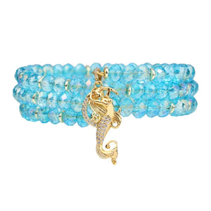 BuDhaGirl~ARIEL WRIST WRAP (Aqua)