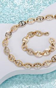 CD Link Necklace and Bracelet