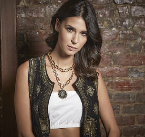 Amelia Reversible Necklace and bracelet Tova